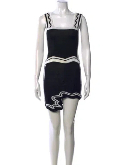 Pre-owned Ph5 Scoop Neck Mini Dress In Black