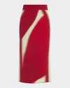 Ph5 Sophie Cherry Midi Skirt In Red