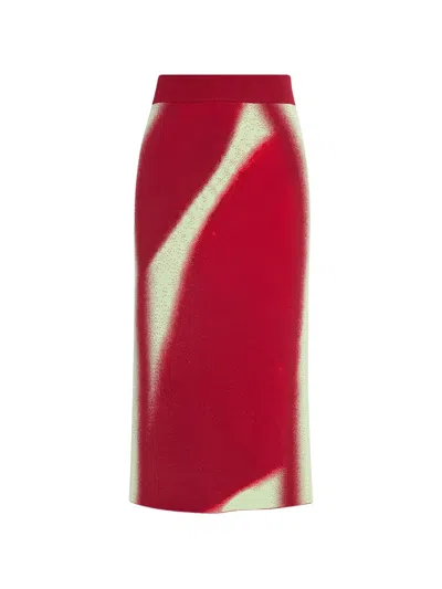 Ph5 Sophie Cherry-print Midi Skirt In Red