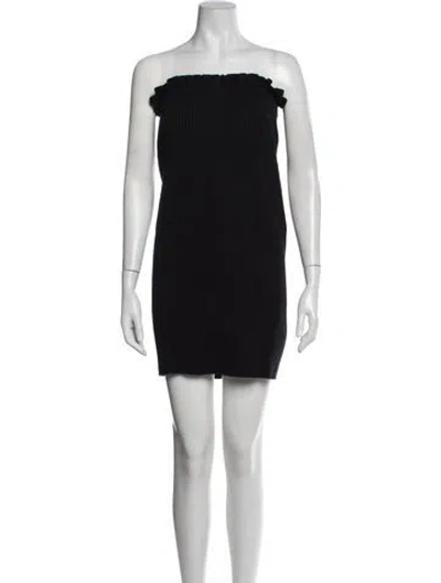 Pre-owned Ph5 Strapless Mini Dress In Black