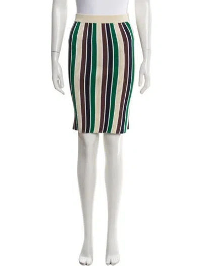 Pre-owned Ph5 Striped Knee-length Skirt In Neutral