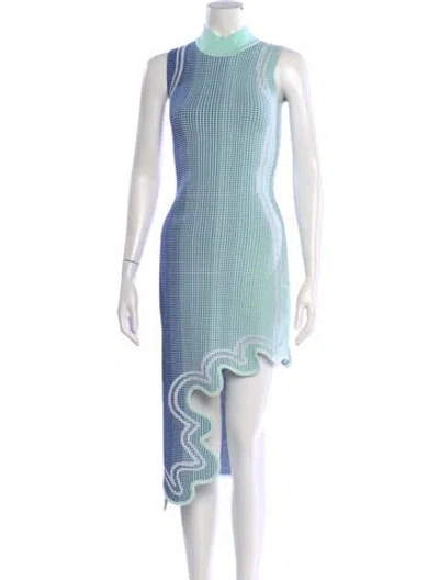 Pre-owned Ph5 Striped Midi Length Dress In Blue