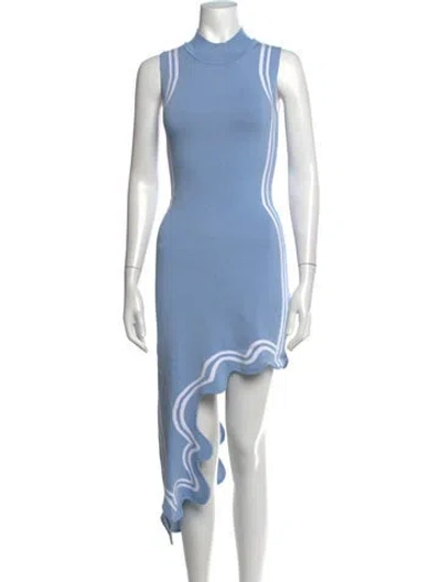 Pre-owned Ph5 Striped Mini Dress In Blue