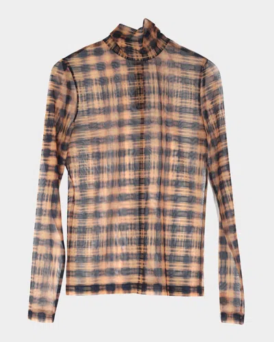 Ph5 Sulley Plaid Turtleneck Top In Black