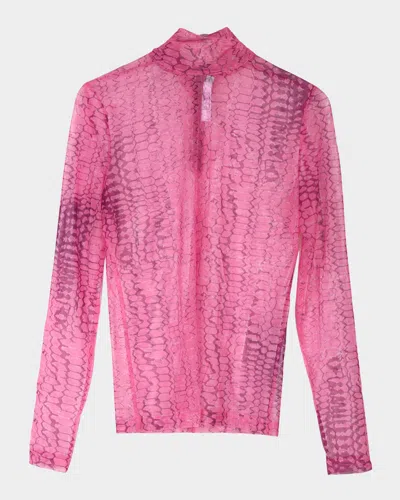 Ph5 Sulley Turtleneck Top In Mulberry