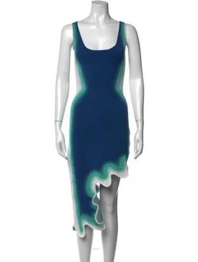 Pre-owned Ph5 Tie-dye Print Mini Dress In Blue
