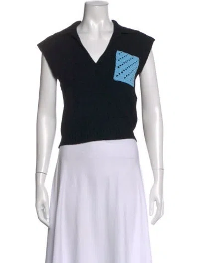 Pre-owned Ph5 V-neck Sleeveless Top W/ Tags In Black