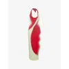 Ph5 Womens Cherry Red Noah Halterneck Knitted Midi Dress In Multi
