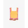Ph5 Womens Orange Pink Emma Embellished Knitted Top In Multi