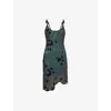 Ph5 Womens Black Metallic Bindi Sequin-embellishment Knitted Mini Dress In Black Metallic