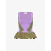 Ph5 Womens  Lily Mixed-media Knitted Tank Top In Sunset Violet