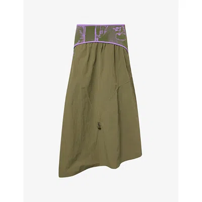 Ph5 Womens Peony Media Woven Midi Skirt Sunset Violet