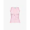 Ph5 Womens Sweet Pink Nova V-neck Knitted Vest Xs