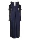 Phaédo Studios Panelled Maxi Dress In Blue