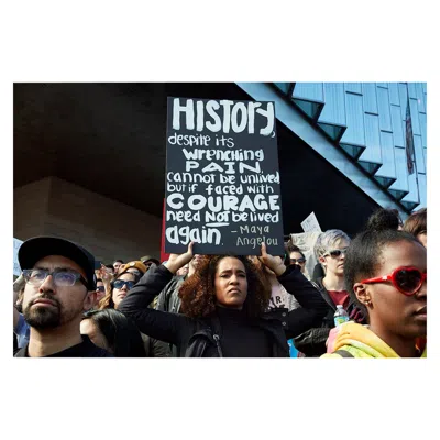 Pre-owned Phaidon Catherine Opie Herstory, Women's March Limited Edition Print In Black