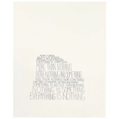 Pre-owned Phaidon David Byrne Bulwark Of Logic Limited Edition Print In White