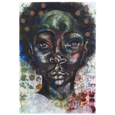 Pre-owned Phaidon Delita Martin She Wears Constellations In Her Hair Limited Edition Print In Black