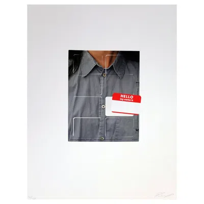 Pre-owned Phaidon Paul Ramirez Jonas Hello Limited Edition Print In Gray