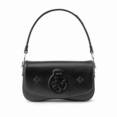 Phalera Women's Black Lucky Witches Lion Shoulder Bag