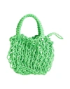 Phanta Woman Handbag Green Size - Textile Fibers