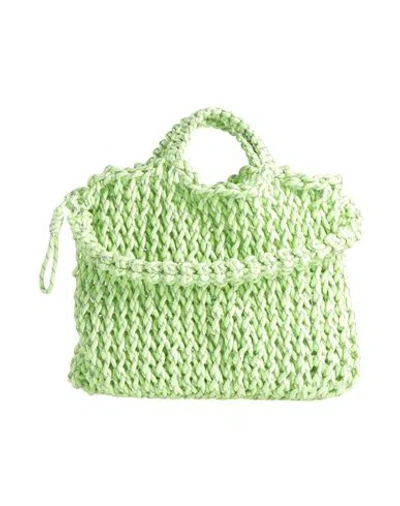 Phanta Woman Handbag Light Green Size - Textile Fibers