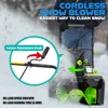 Phantom 20" Cordless Brushless Snow Thrower With 2*20v Lithium-ion Batteries