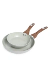 Phantom Chef Set Of 2 Grove Nonstick Fry Pans In Neutral