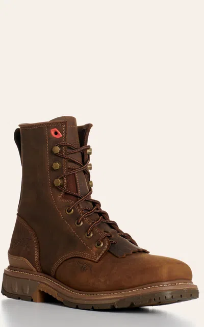 Phantom Double H Men's Dailor  Brown Ice Wide Square Composite Toe Lace Up Work Boots