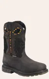 Phantom Double H Men's  Composition Wide Square Toe Work Boots In Multi