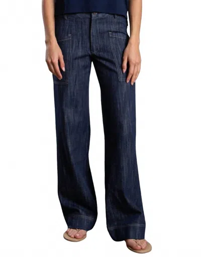Pharaoh Aiden Mid-rise Pant In Denim Night In Blue