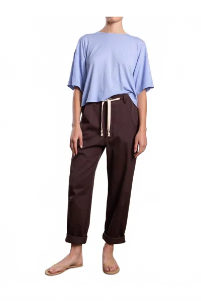 Pharaoh Claire Cotton Twill Pant In Bittersweet In Multi