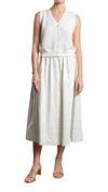 Pharaoh Claudia Midi Skirt In Ivory In White