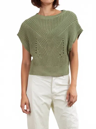 Pharaoh Edie Shell Sweater In Eucalyptus In Green