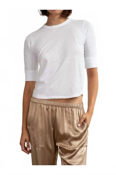 Pharaoh Giada Slim Supima Slub Tee In White