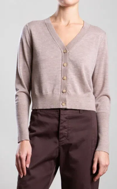 Pharaoh Remy Long Sleeve Cardigan In Toast In Neutral