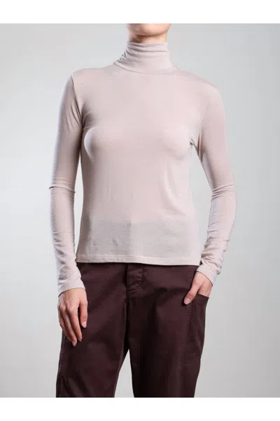 Pharaoh Shiloh Turtleneck Top In Nude In Pink