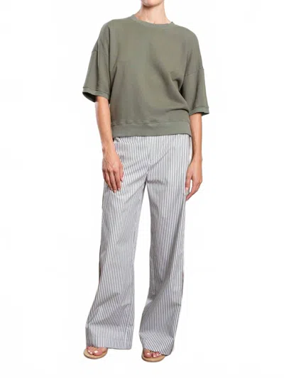 Pharaoh Wes Organic Cotton Pant In Olive In Green