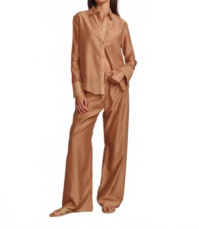 Pharaoh Women's Casey Gossamer Pant In Brulee In Multi
