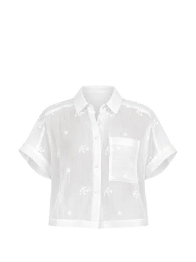 Pharaoh Zoey Embroidered Shirt In Neutral