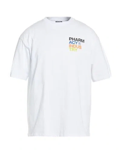 Pharmacy Industry Man T-shirt White Size L Cotton