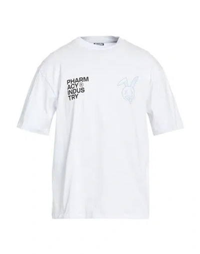 Pharmacy Industry Man T-shirt White Size M Cotton