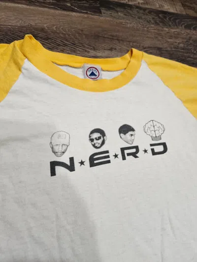 Pre-owned Pharrell N.e.r.d.  Vintage In Search Of Album Shirt Size Xl In Yellow
