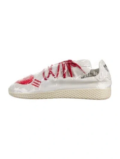 Pre-owned Pharrell Williams X Adidas Canvas Printed Sneakers In Multi