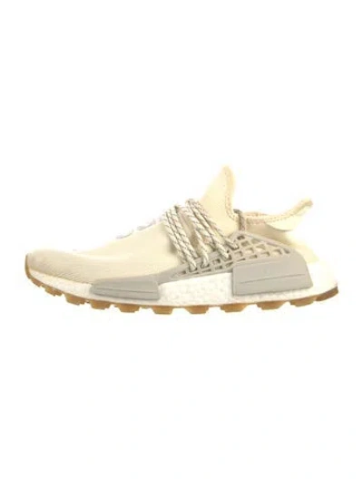 Pre-owned Pharrell Williams X Adidas Colorblock Pattern Lasercut Accents Sneakers In Neutral