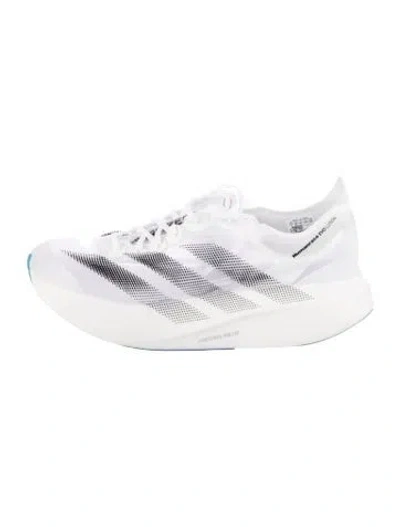 Pre-owned Pharrell Williams X Adidas Mesh Striped Sneakers In White