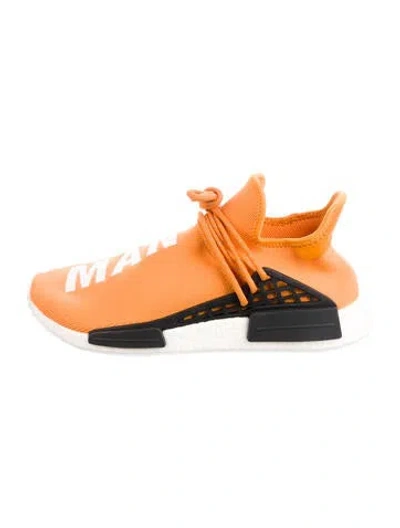 Pre-owned Pharrell Williams X Adidas Nmd Human Race 'tangerine' Sneakers In Orange