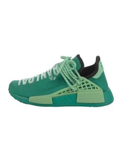 Pre-owned Pharrell Williams X Adidas Patterned Sneakers In Green