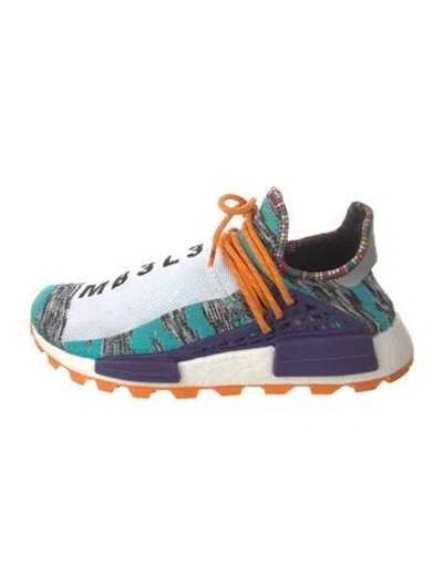 Pre-owned Pharrell Williams X Adidas Patterned Sneakers In White