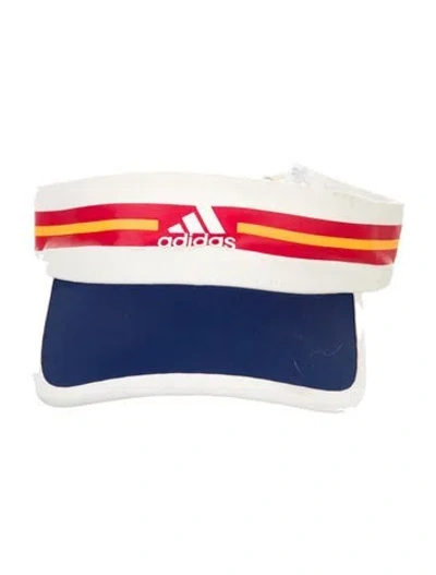 Pre-owned Pharrell Williams X Adidas Printed Visor Hat In White