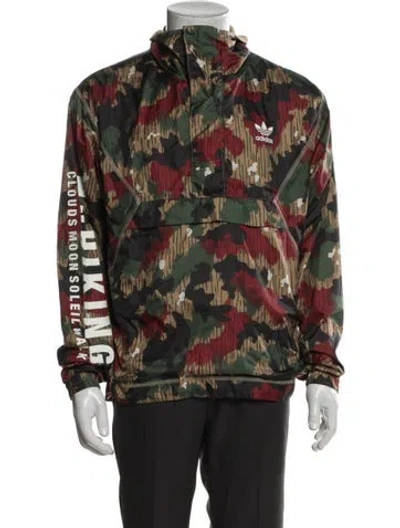Pre-owned Pharrell Williams X Adidas Printed Windbreaker In Multi